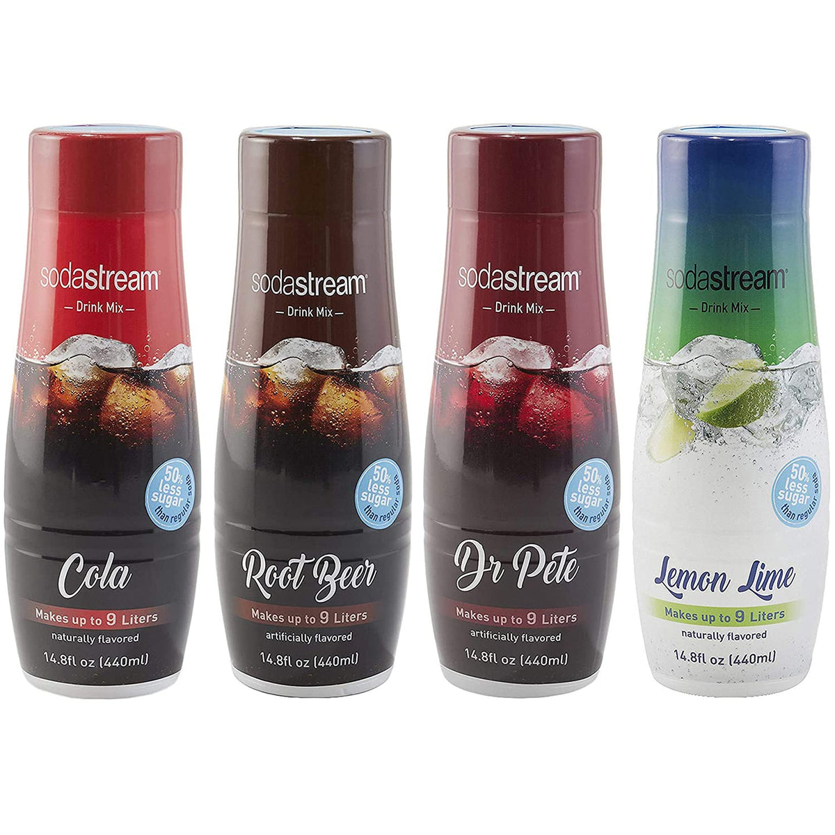 sodastream Flavors Original Variety Pack, 440ml, 4 Pack, 59.5 Fl Oz, Ecomm VP
