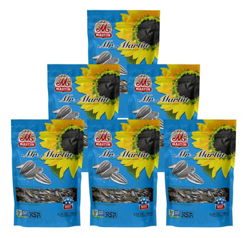 MR. MARTIN Freshly Roasted Salted Sunflower Seeds To Eat-Non-GMO, Crunchy, Kosher, Delicious, Vegan, Keto Friendly Snack - 5.25