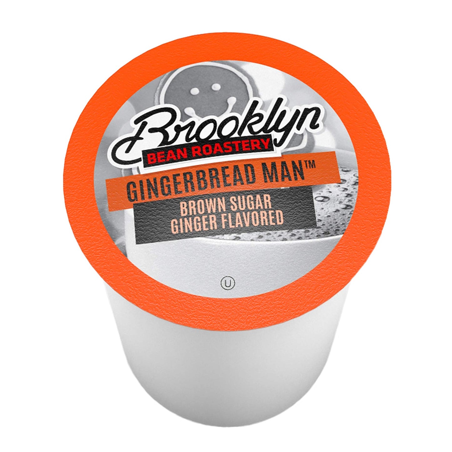 Brooklyn Beans Gingerbread Man Coffee Pods, 40 Count, Compatible with Keurig K Cup malt-inspired, Festive Gingerbread Flavor