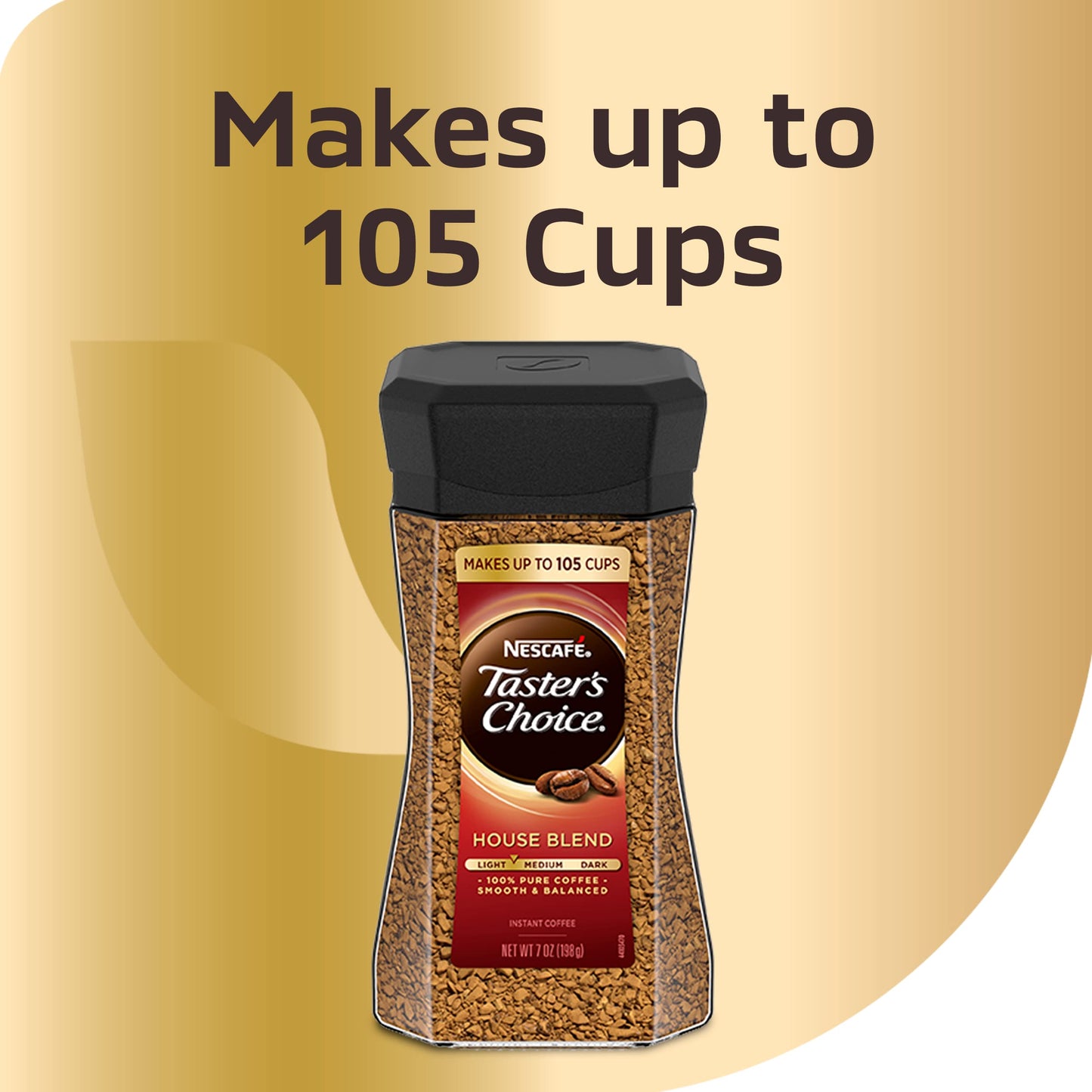 Nescafe Tasters Choice Instant Coffee, House Blend, 7 Ounce