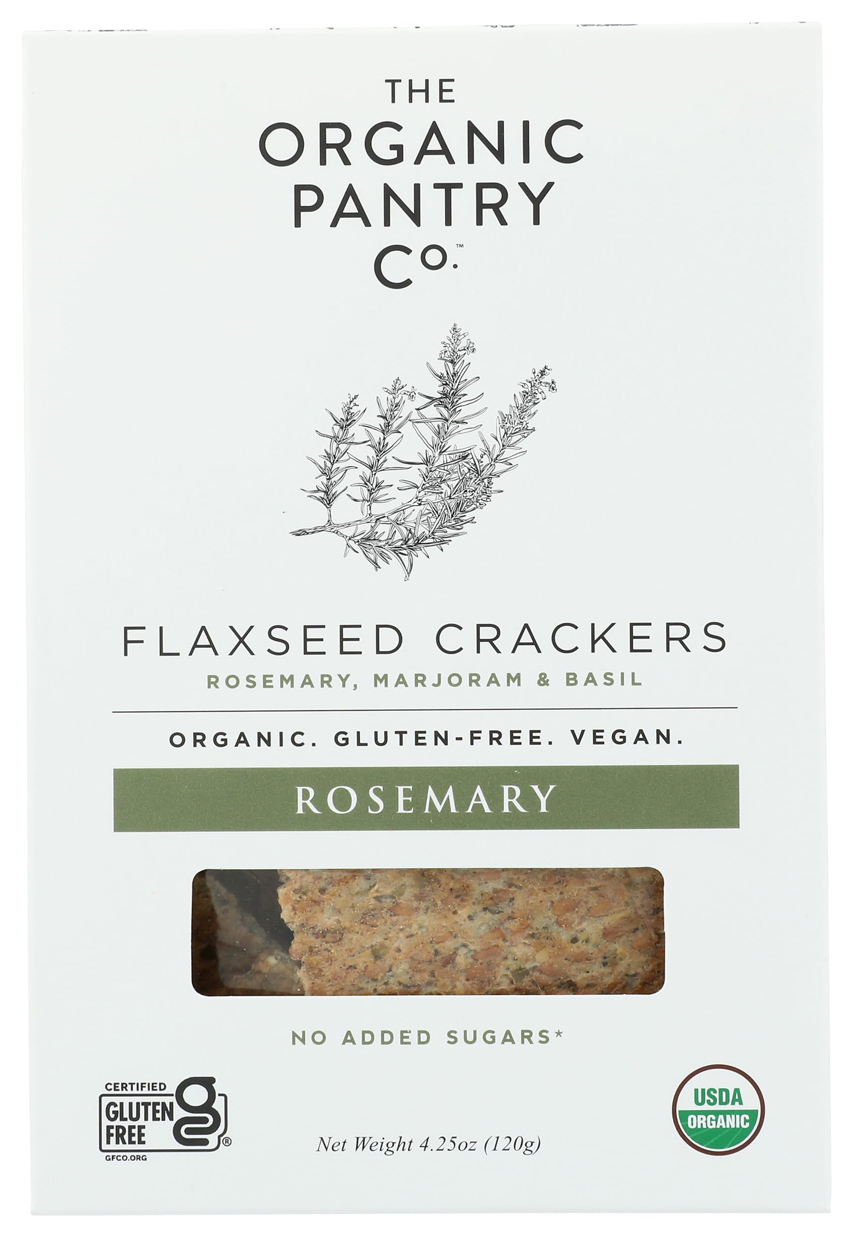 Organic Rosemary Flaxseed Crackers, 4.25 OZ