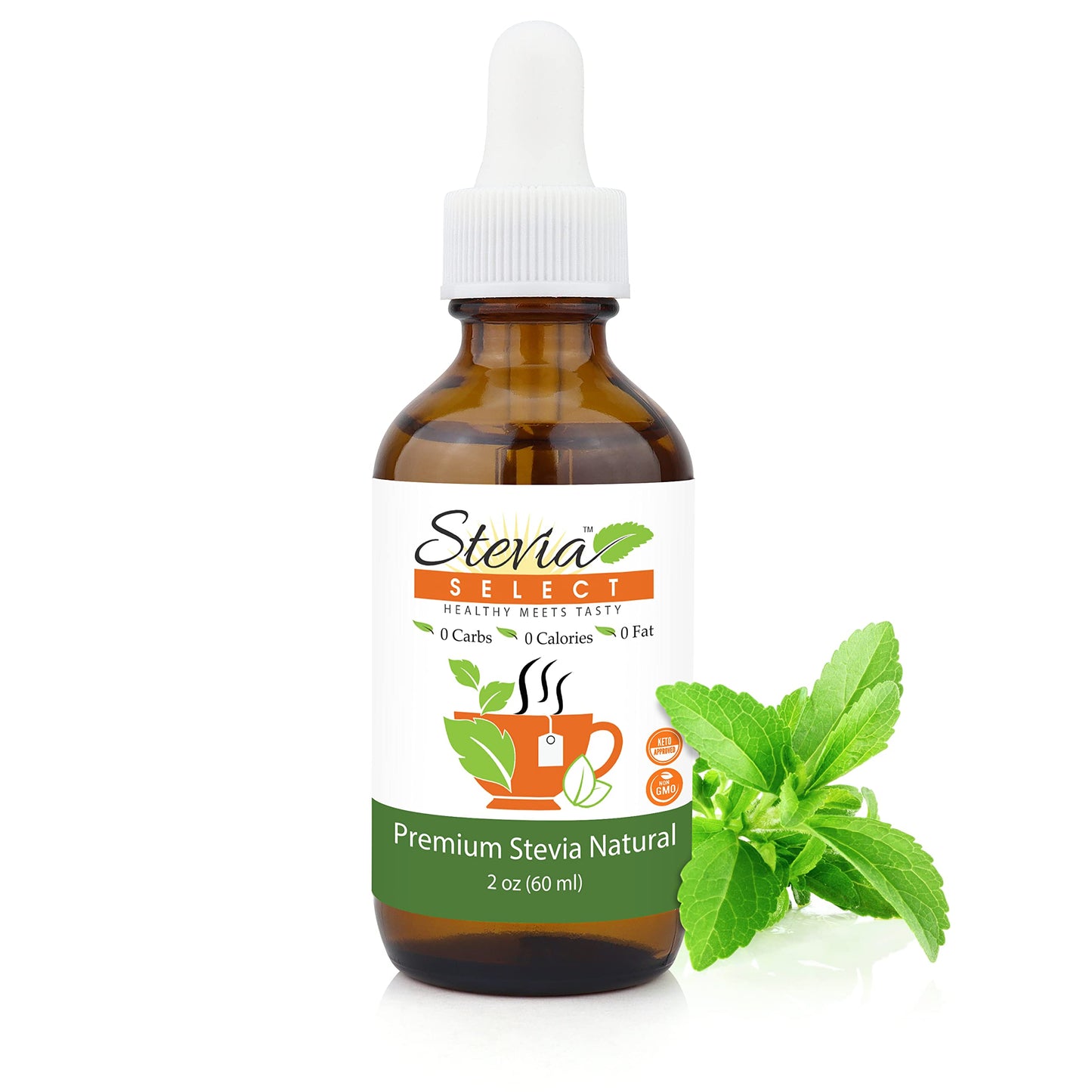 Stevia Select Liquid Stevia Drops - Zero Calorie Sweetener - 2 Oz