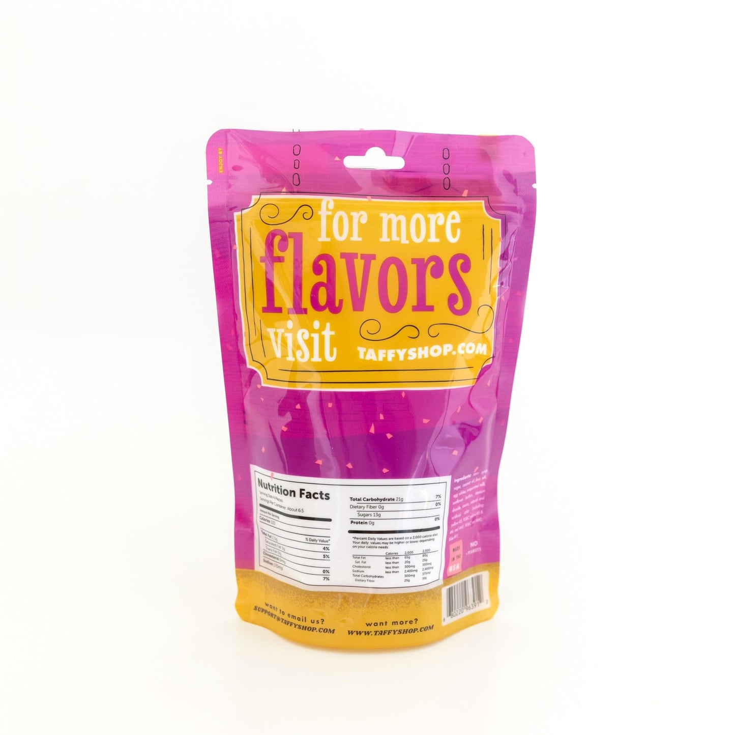 Taffy Shop New Orleans Mardi Gras Salt Water Taffy - Gourmet Soft Chewy Candy, Variety Pack, Bulk Sweet Snack, Fresh Gift & Glut