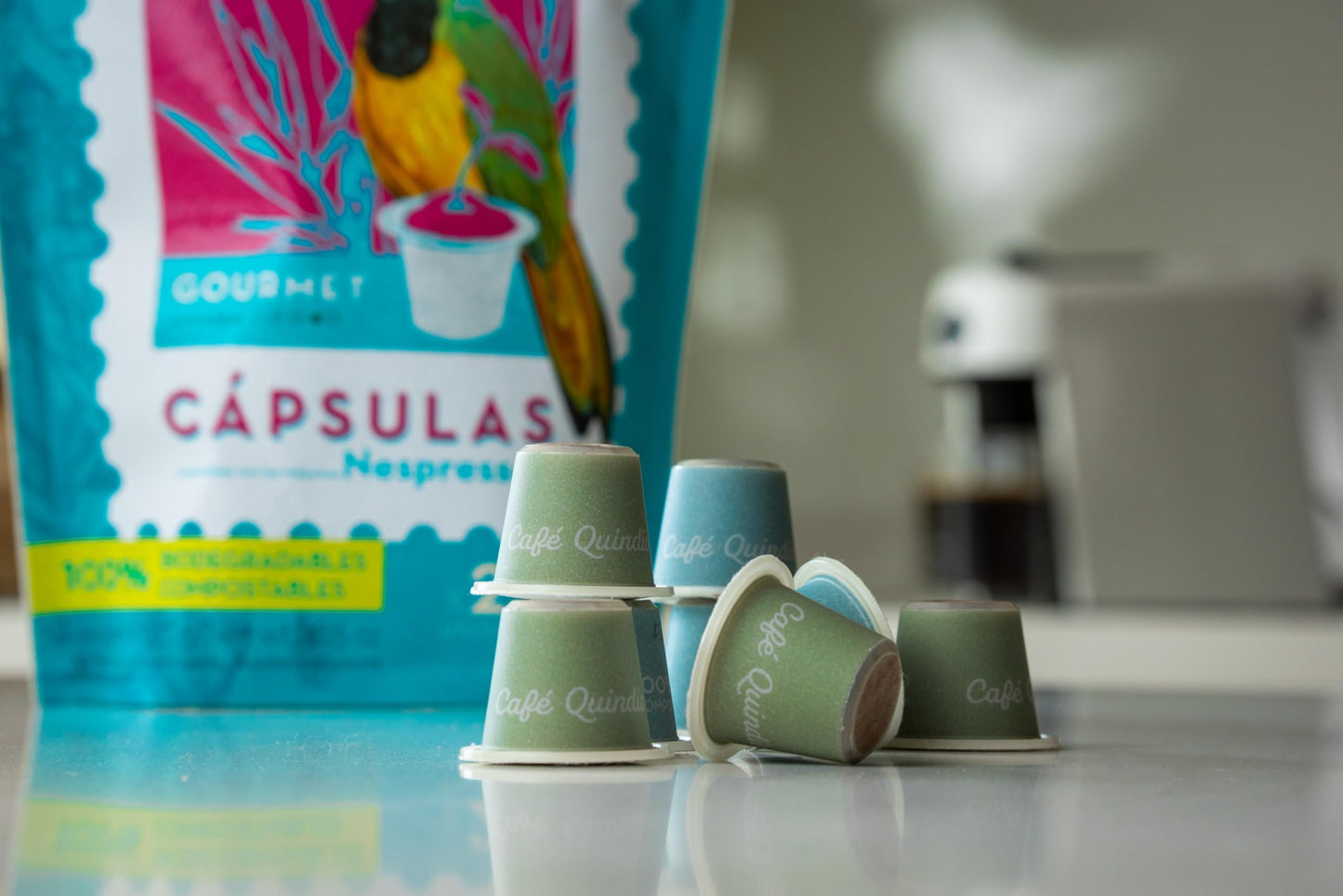 CAFE QUINDIO Compostable Coffee Pods for Nespresso Original - Gourmet Coffee - 25 Count