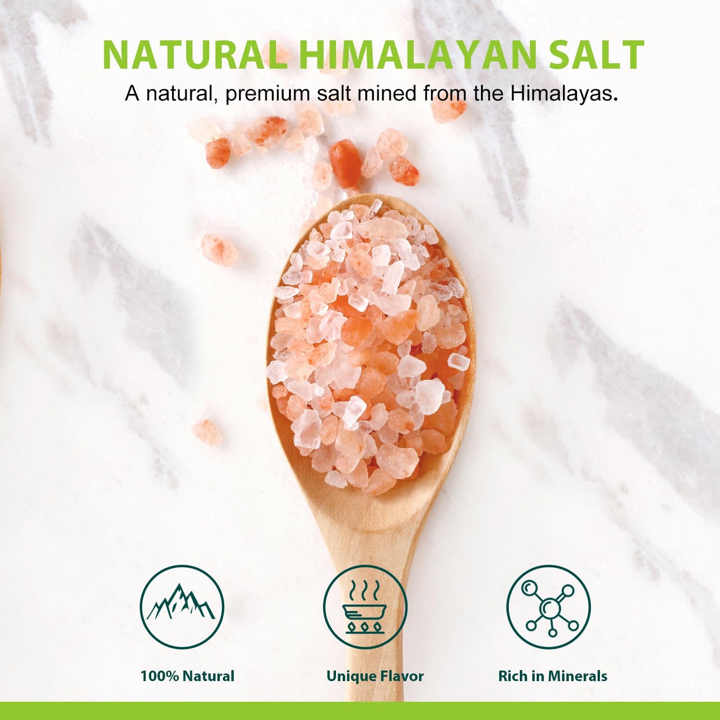 Soeos Himalayan Pink Salt Coarse Grain 32 oz Refill for Grinder