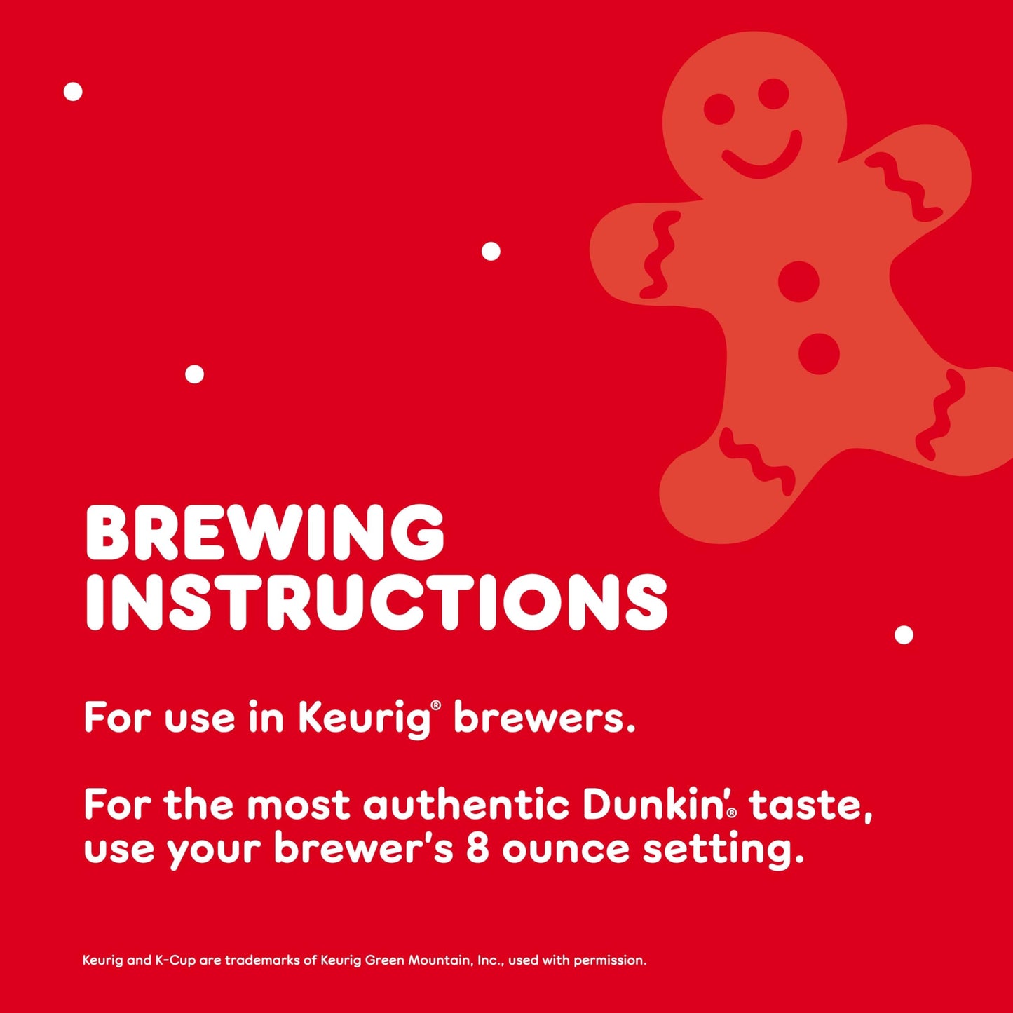 Dunkin Gingerbread Artificially Flavored Coffee  K-Cup Pods  60 Ct.