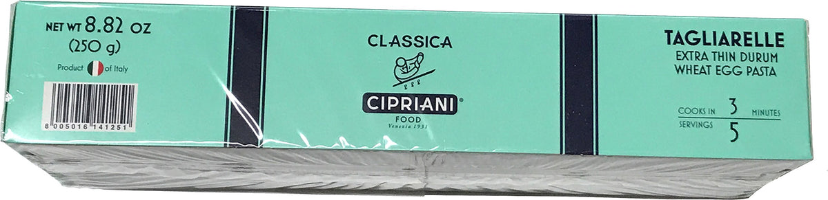 Cipriani Food Tagliarelle Extra Thin Egg Pasta - 8.82 Oz (Pack Of 12)