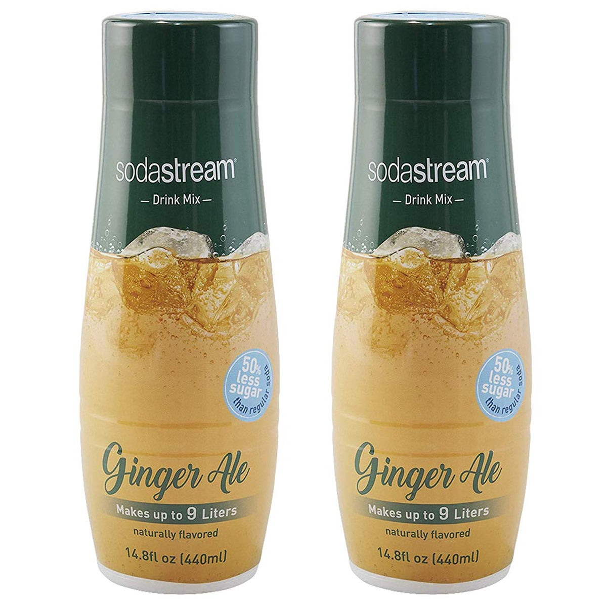 SodaStream Ginger Ale - 440ml (2 Pack) - Light Brown - 14.8 Fl Oz