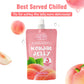 VOLO VERO Konjac Jelly Squeeze Pouch Peach Flavor, Low Calories (3 Kcal), 10 Packs, Gluten Free & Vegan, 0 Sugar, Keto, Low Carb