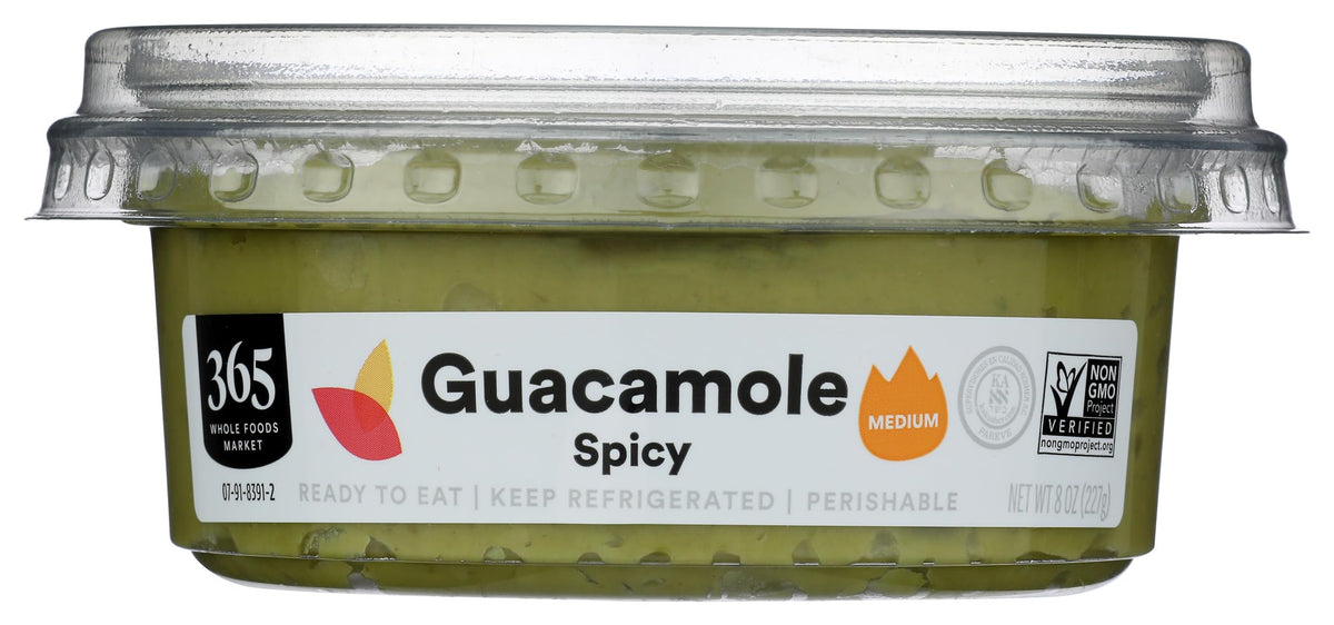 Whole Foods Market Guacamole, Spicy, 8 Oz
