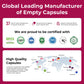 ATLEMISME Empty Gelatin compact pieces Size 4 - 100 Count Clear Gel Caps with 2 Filling Spoons