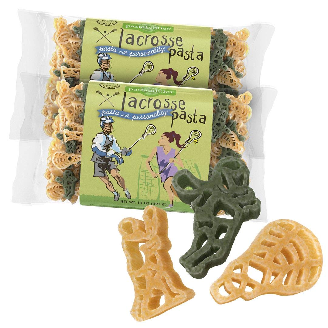Pastabilities Lacrosse Pasta, Fun Shaped Noodles, 14 oz (2 Pack), Non-GMO Natural Wheat