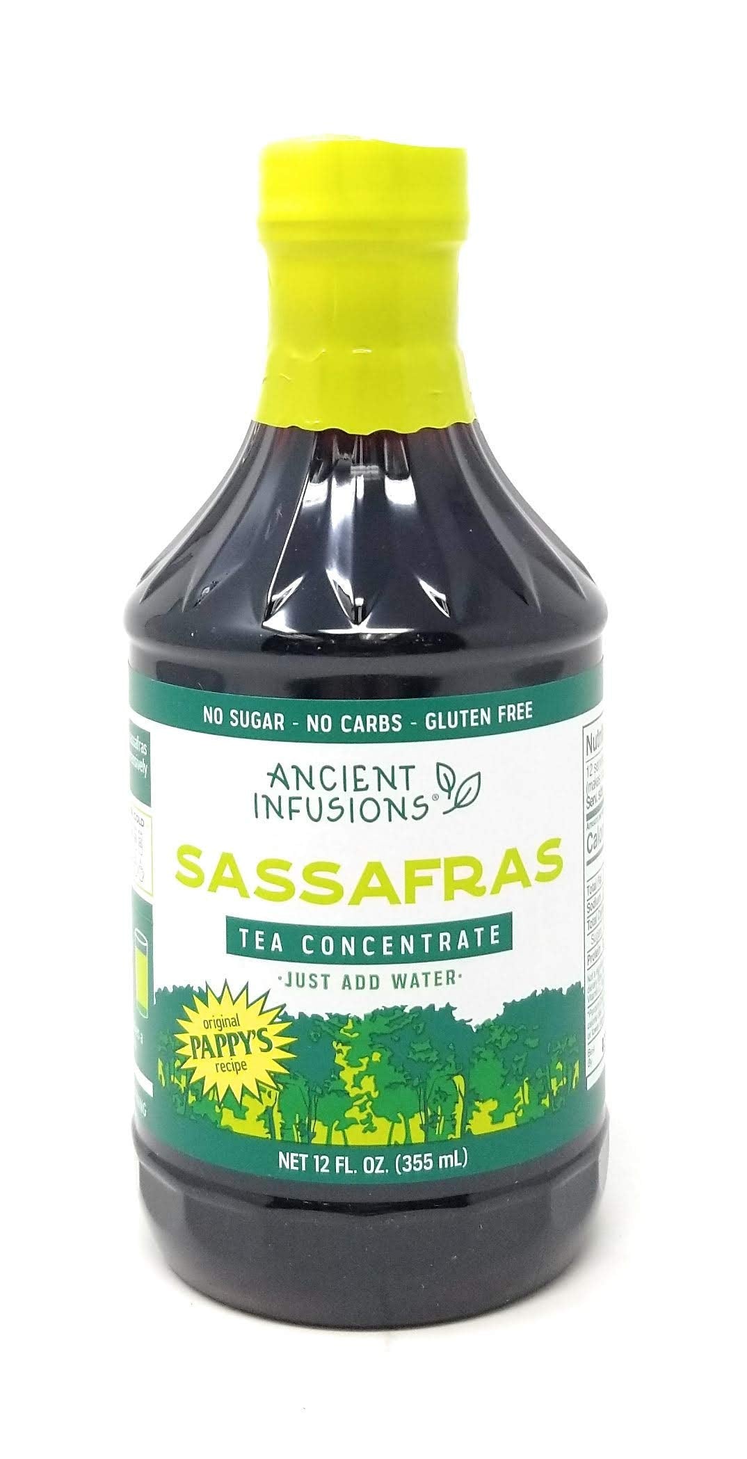 Ancient Infusions Sassafras Concentrate Instant Tea  12-Ounce Bottles (Pack of 6)