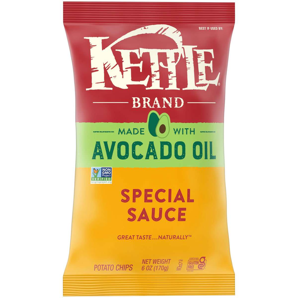 Kettle Brand Made with Avocado Oil Special Sauce Chips, 6 Oz Bag