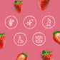 Colombina Bon Bon Bum Lollipops W/Bubble Gum Center, Strawberry Flavor, Individually Wrapped, Ideal For Party Favors And Gifts,