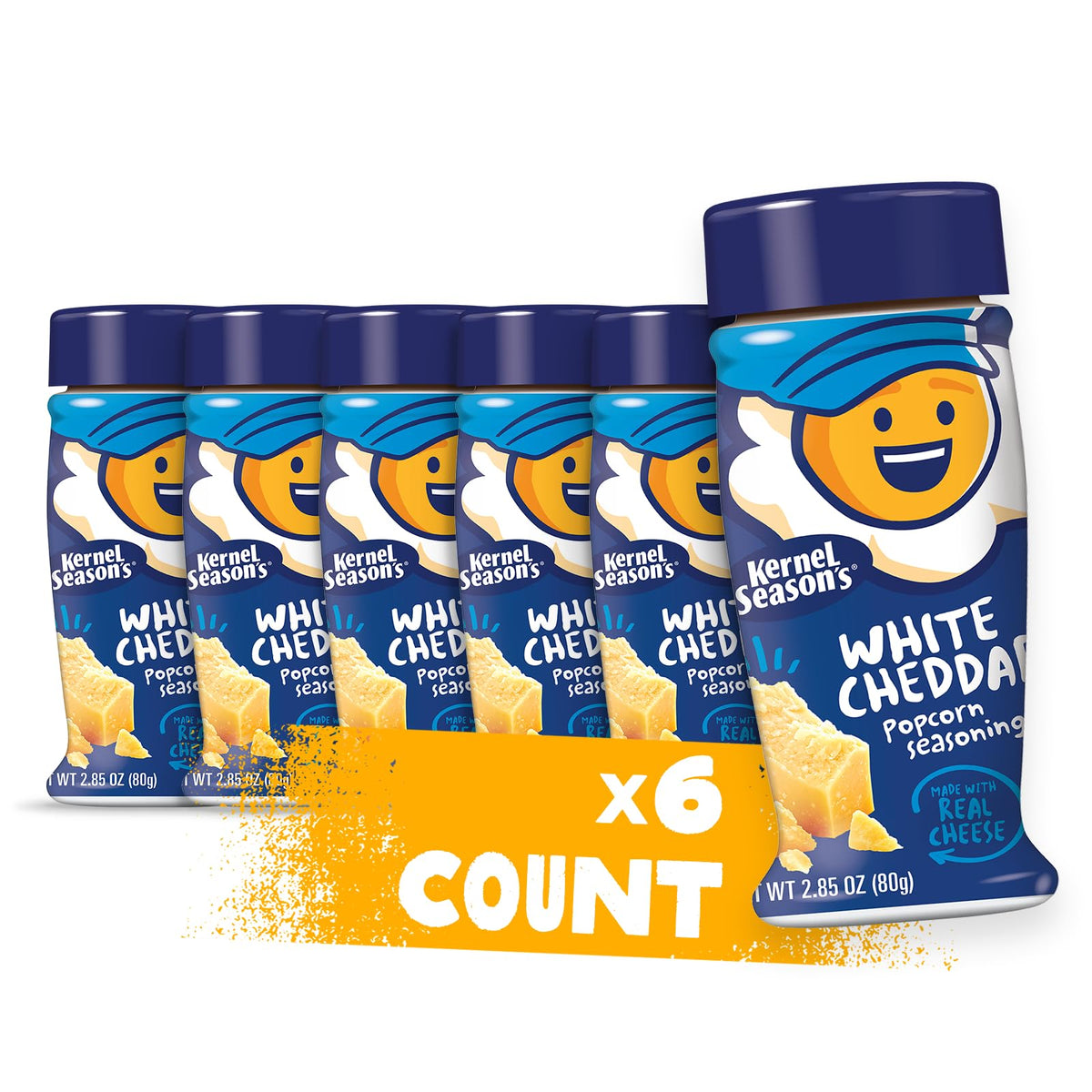 Kernel Season'S Popcorn Seasoning, White Cheddar, 2.85 Ounce (Pack Of 6)