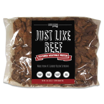 Wholesome Provisions Textured Vegetable Protein, Vegan Meat Substitute, 100% Hexane Free, Made With #1 Graded Yellow Soybeans, M