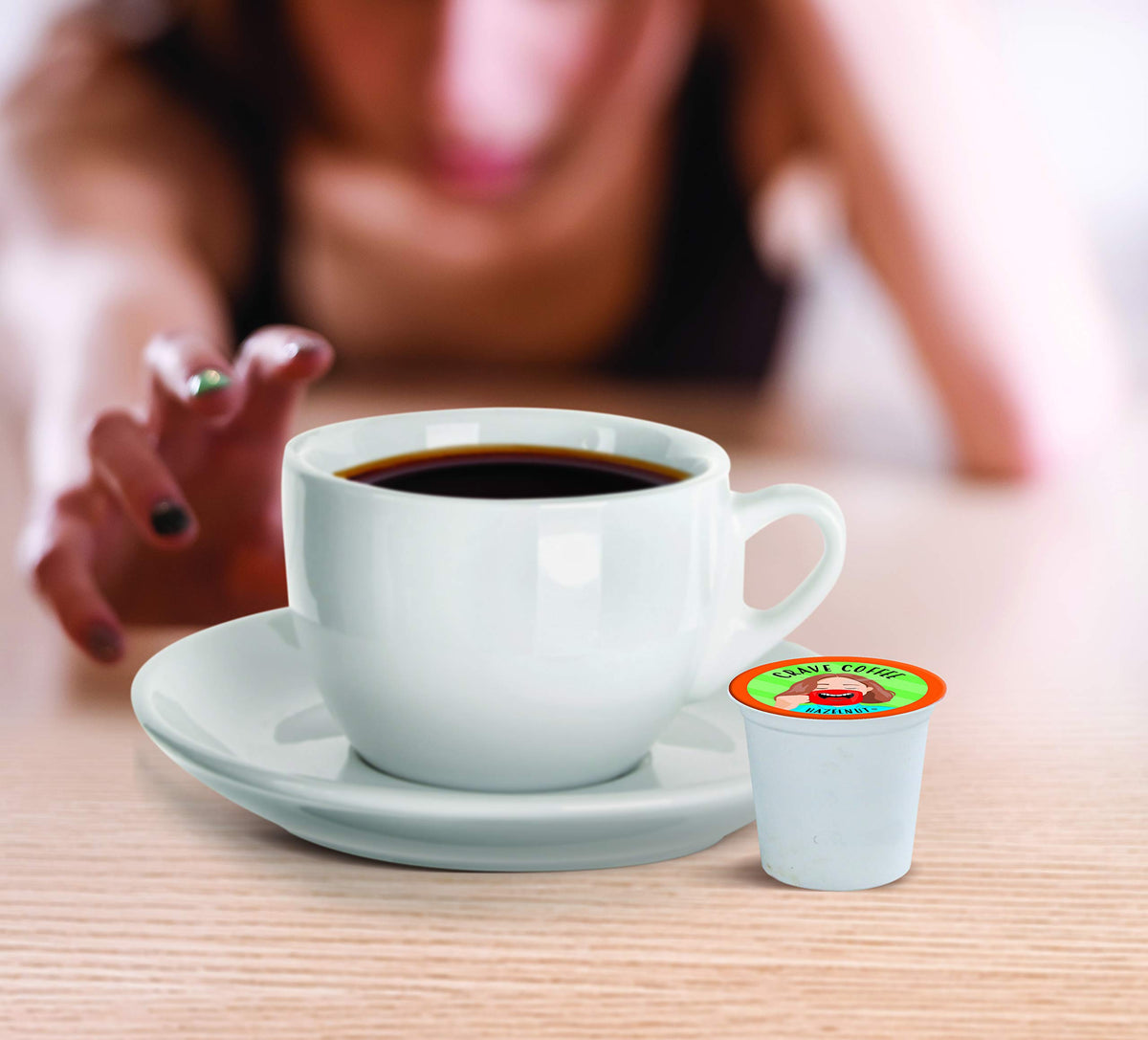 Crave Beverages Flavored Pods for 2 K-Cup malt-inspired, Hazelnut, 40 Count