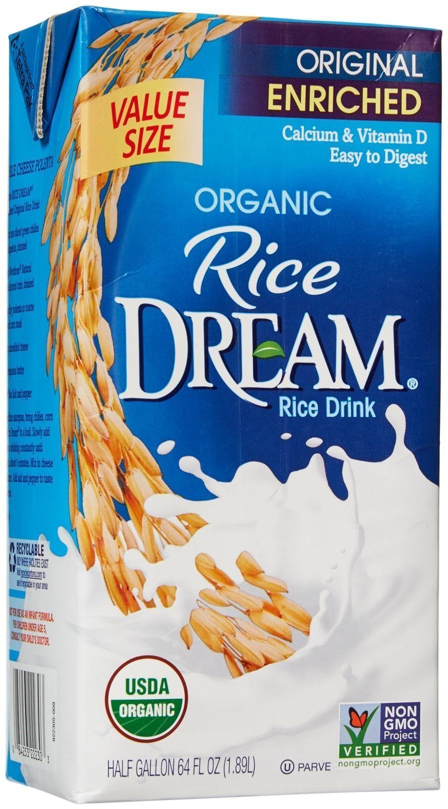 RICE DREAM Enriched Original Organic Rice Drink, 64 Fluid Ounce