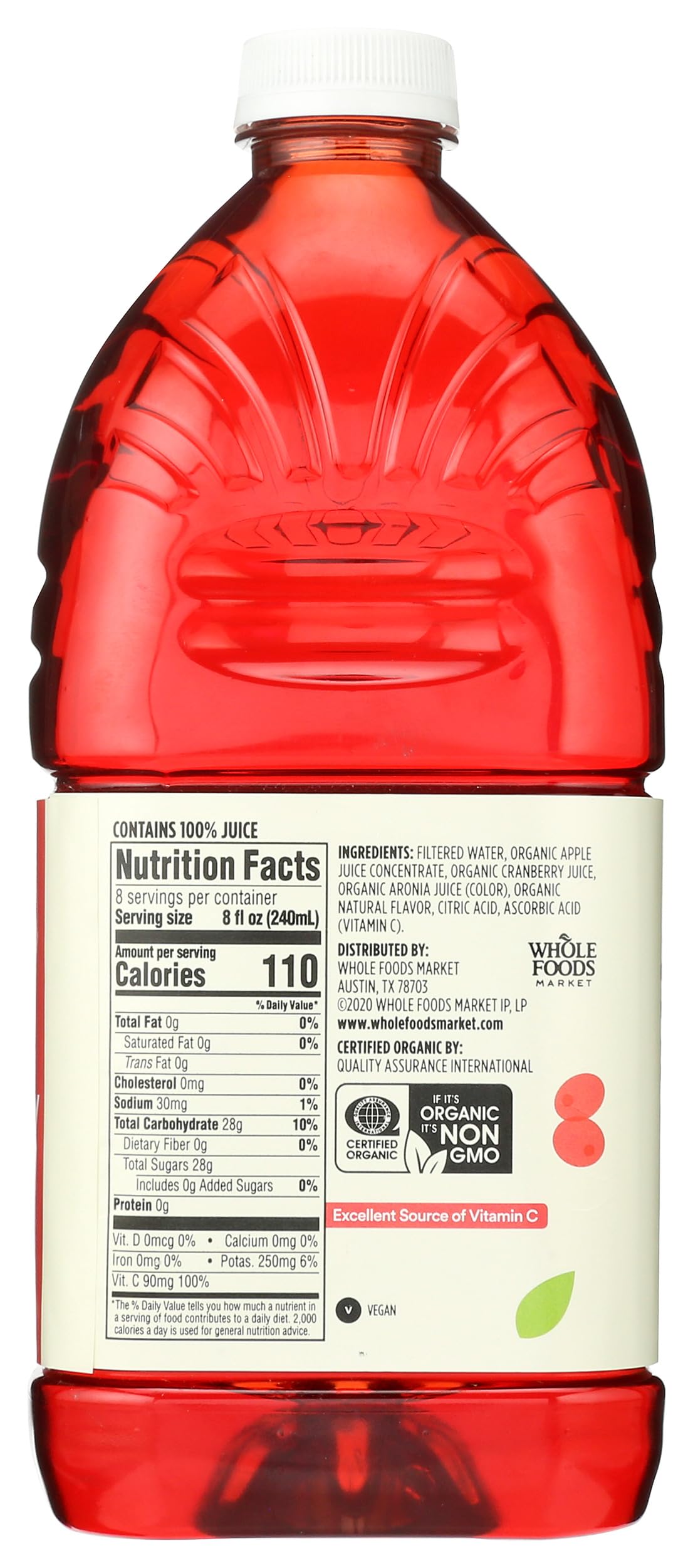 365 by Whole Foods Market, Organic Cranberry Juice Blend, 64 Fl Oz