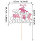 1 Pcs Cowgirl Happy Birthday Cake Topper Sliver Glitter Western Cowgirl Birthday Cake Pick Hat Boot Disco Cowgirl Cake Decoratio