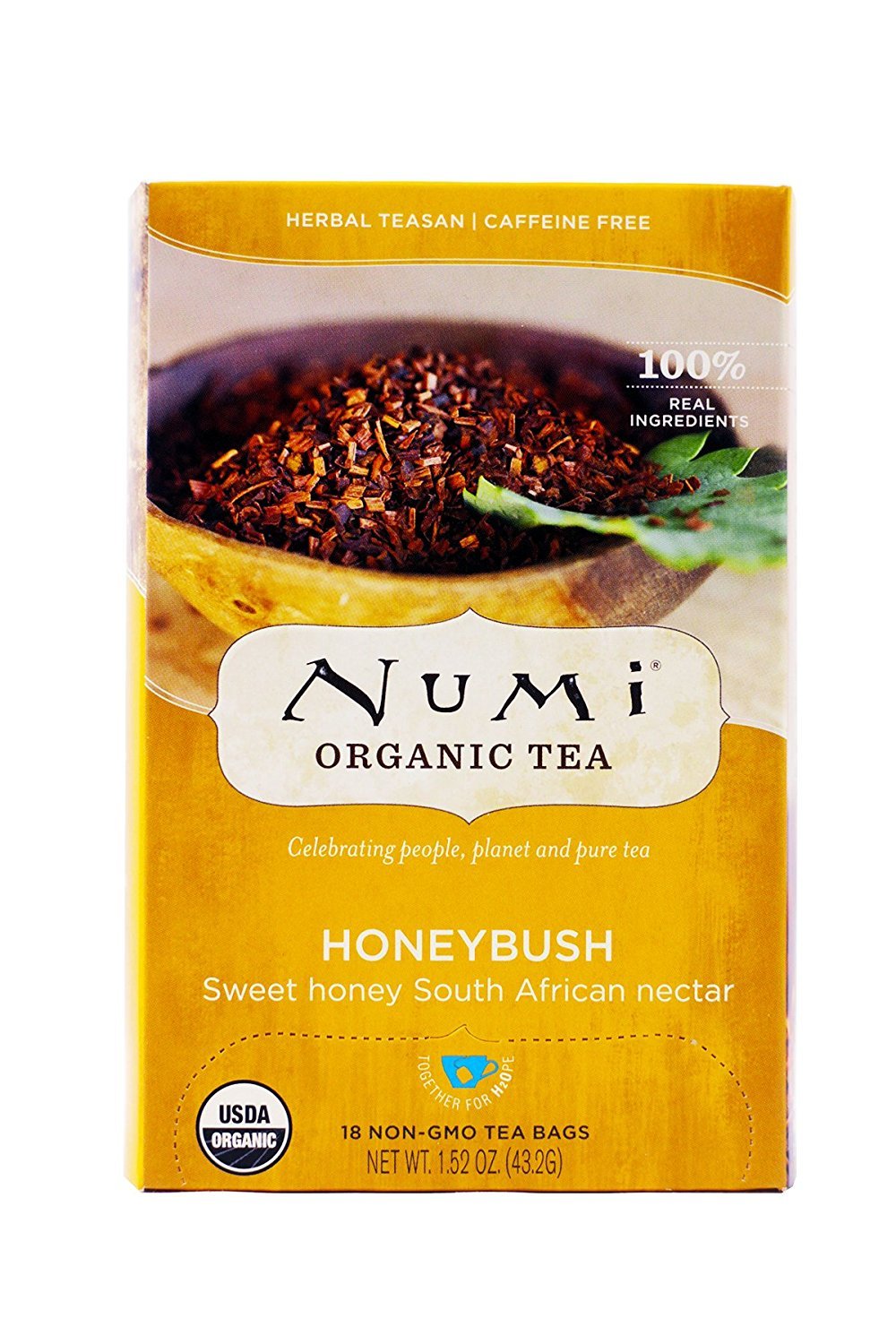 Numi Honeybush Bushmans Brew - 18 Tea Bags - Case of 6