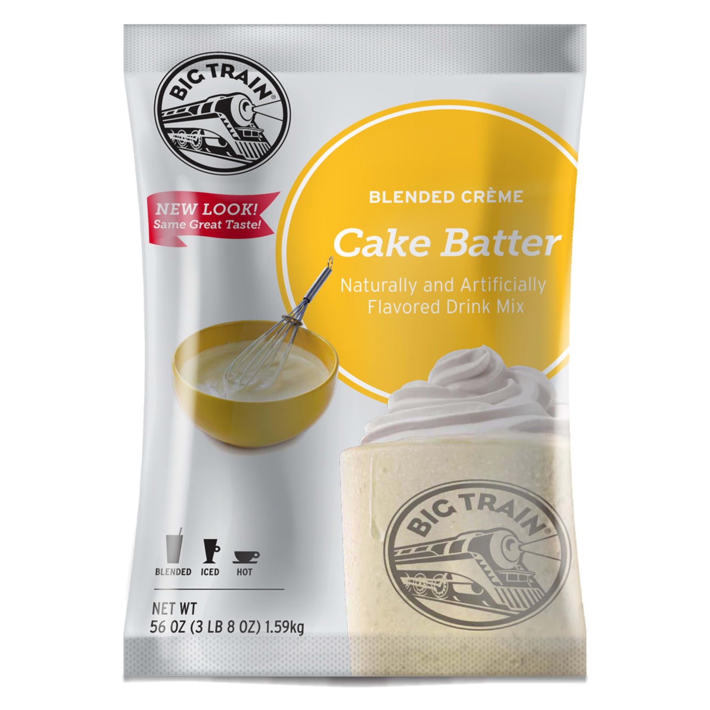 Big Train Cake Batter Blended Crme Beverage Mix, 3.5 Pound (Pack of 1)