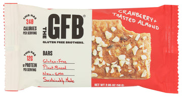 The Gluten Freeb Bar - Cranberry Toasted Almond - Gluten Free - Case Of 12 - 2.05 Oz(D0102Hx8F8T.)