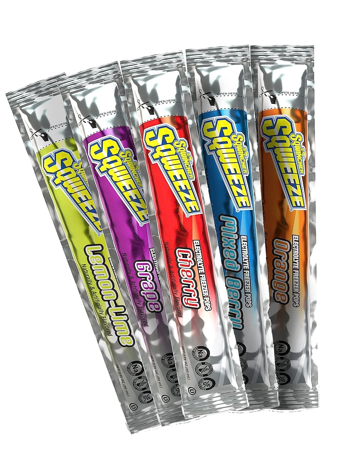 Sqwincher Sqweeze: Electrolyte Replenishing Freezer Pops, Assorted, 150 Per Pack (15/10s)