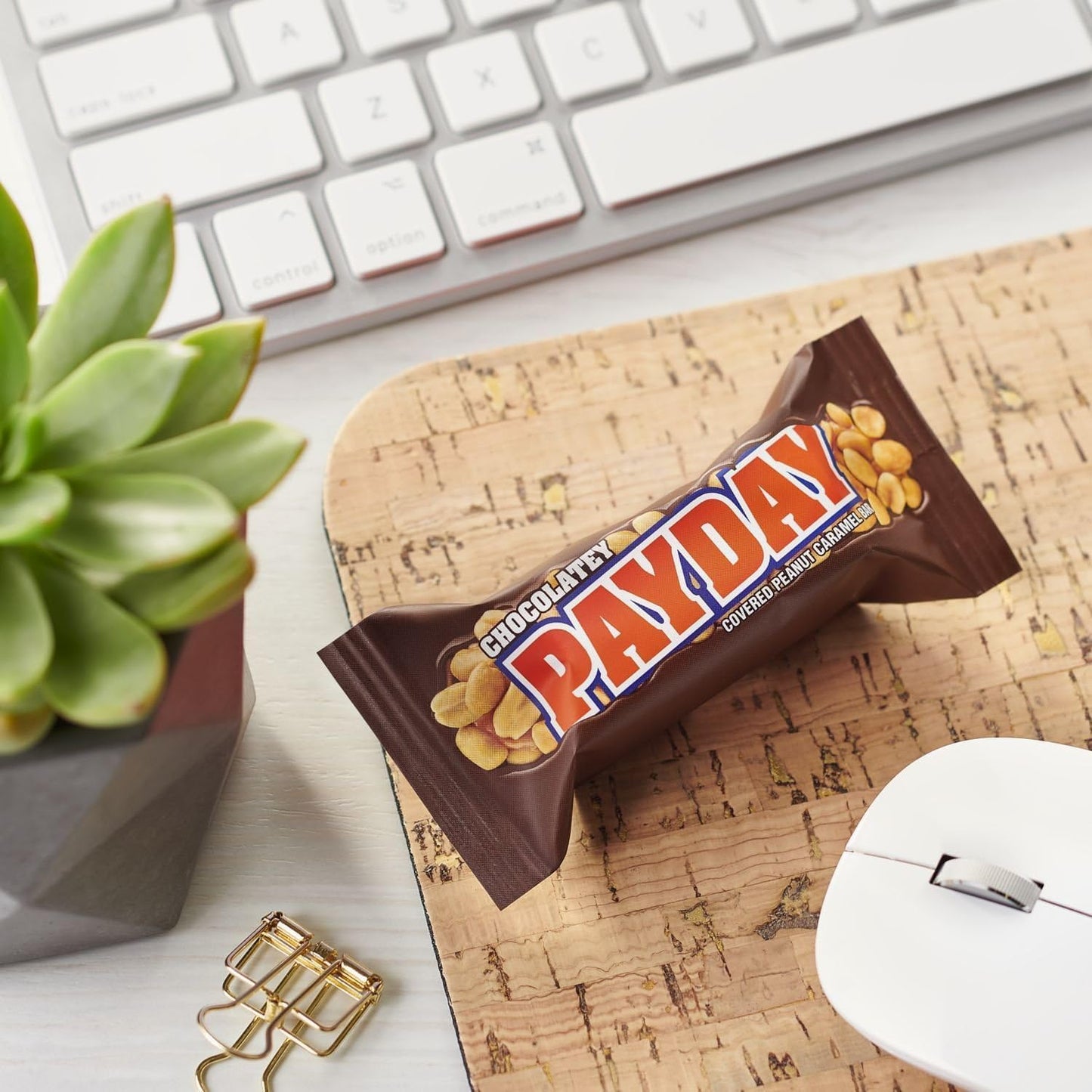 Yummy Chew PayDay Chocolate Snack Size Bars - 35 Individually Wrapped - 2 Pound Pack