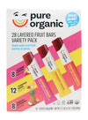 Generic Pure Organic Layered Fruit Bars Variety Pack ~ 56 total count ~ 2 PACK
