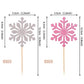 30 Pcs Snowflake Cupcake Toppers Glitter Winter Frozen Snowflake Cupcake Picks For Winter Wonderland Baby Shower Birthday Christ