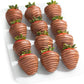 A Gift Inside Chocolate Dipped Strawberries - 12 Count Berries