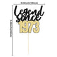 Gyufise 1Pcs Legend Since 1973 Cake Topper 50Th Birthday Cake Decoration Hello 50 Funny 50 And Fabulous Decoration For 50Th Wedd
