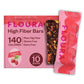 Floura Raspberry Rose Fruit-Forward Fiber Bars- High Fiber, Vegan, Gluten & Dairy Free, Low Calorie Healthy Snack Bars with Upcy