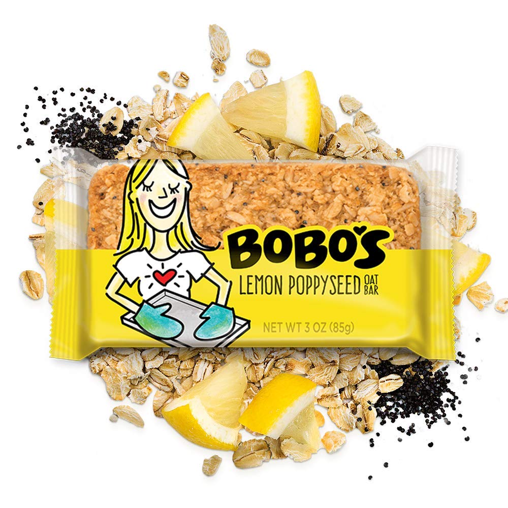 Bobos Oat Bars Variety Sampler, Chocolate Chip, Lemon Poppyseed, Peanut Butter, Gluten Free, 9 Pack, 12 Count