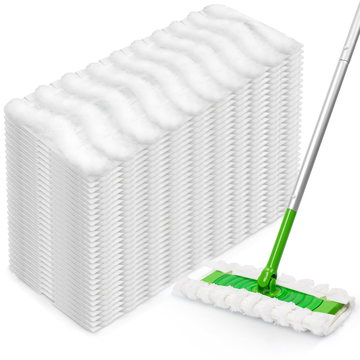 Air U+ Dry Mop Pads For Swiffer Sweeper Heavy Duty Pet Sweeping Refills Cloths Cleaning Hardwood Floor Dust And Hair, Disposable