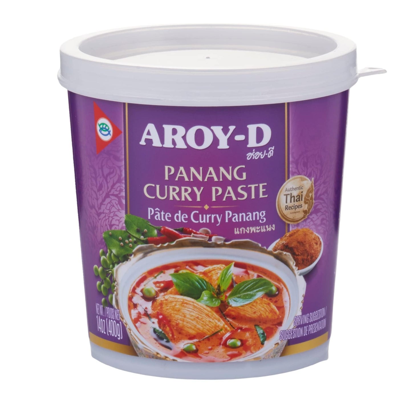 Aroy-D Panang Curry Paste, 14 oz - Authentic Thai Flavor, Convenient Size, Perfect for Cooking