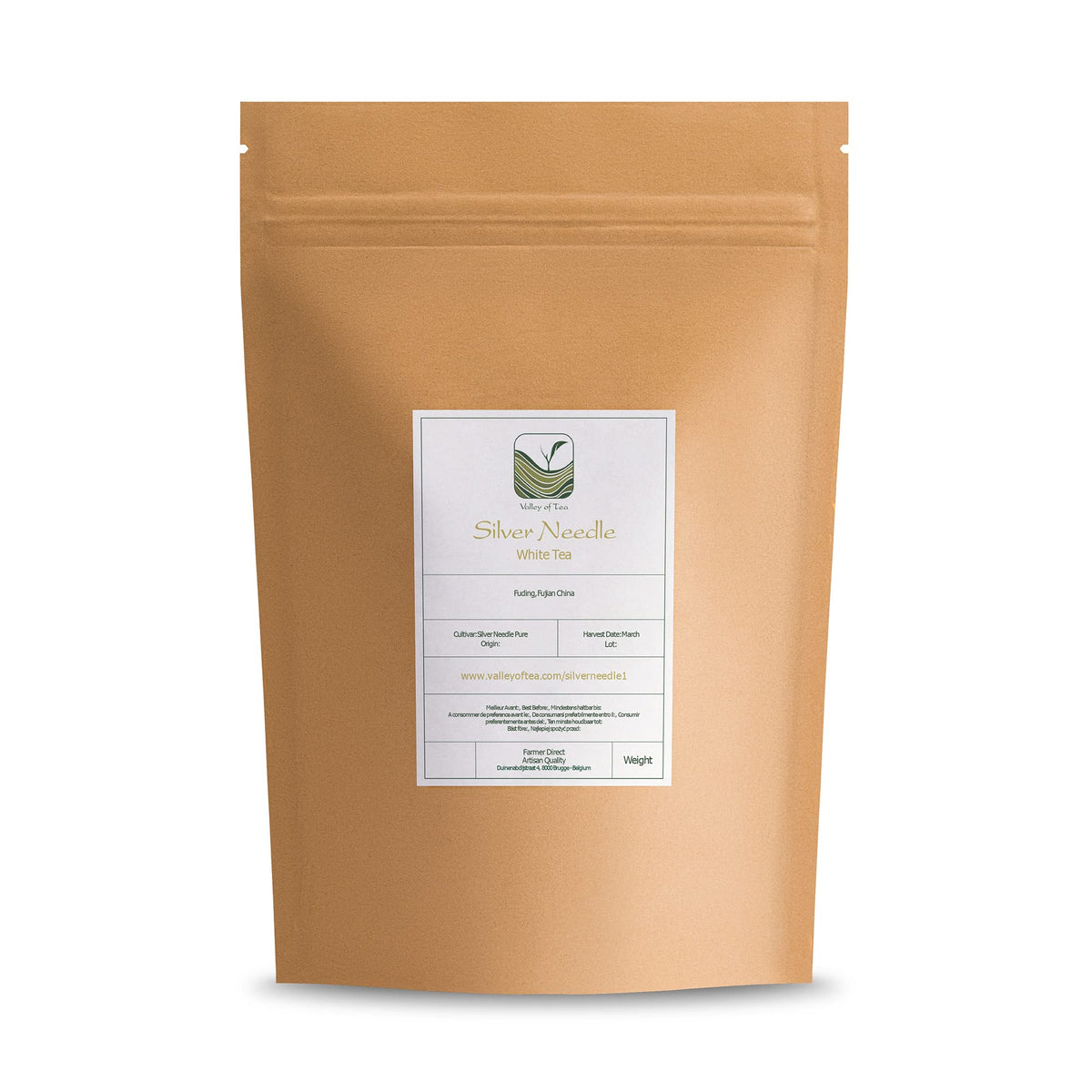 Silver Needle White Tea - 100 Procent Pure Buds - Baihao Yinzhen Chinese Silver Tip Bai Hao Yin Zhen - White Tea Silver Bai Hao
