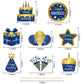 Lnlofen 48Pcs Happy Birthday Cake Toppers Decorations For Boys Men, Blue Gold Birthday Cupcake Toppers, 16Th 21St 30Th 40Th 50Th