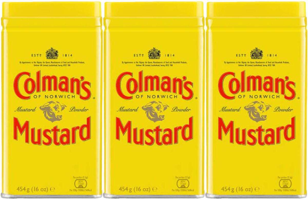 Colman'S Mustard Powder, 16-Ounce Cans (Pack Of 3)
