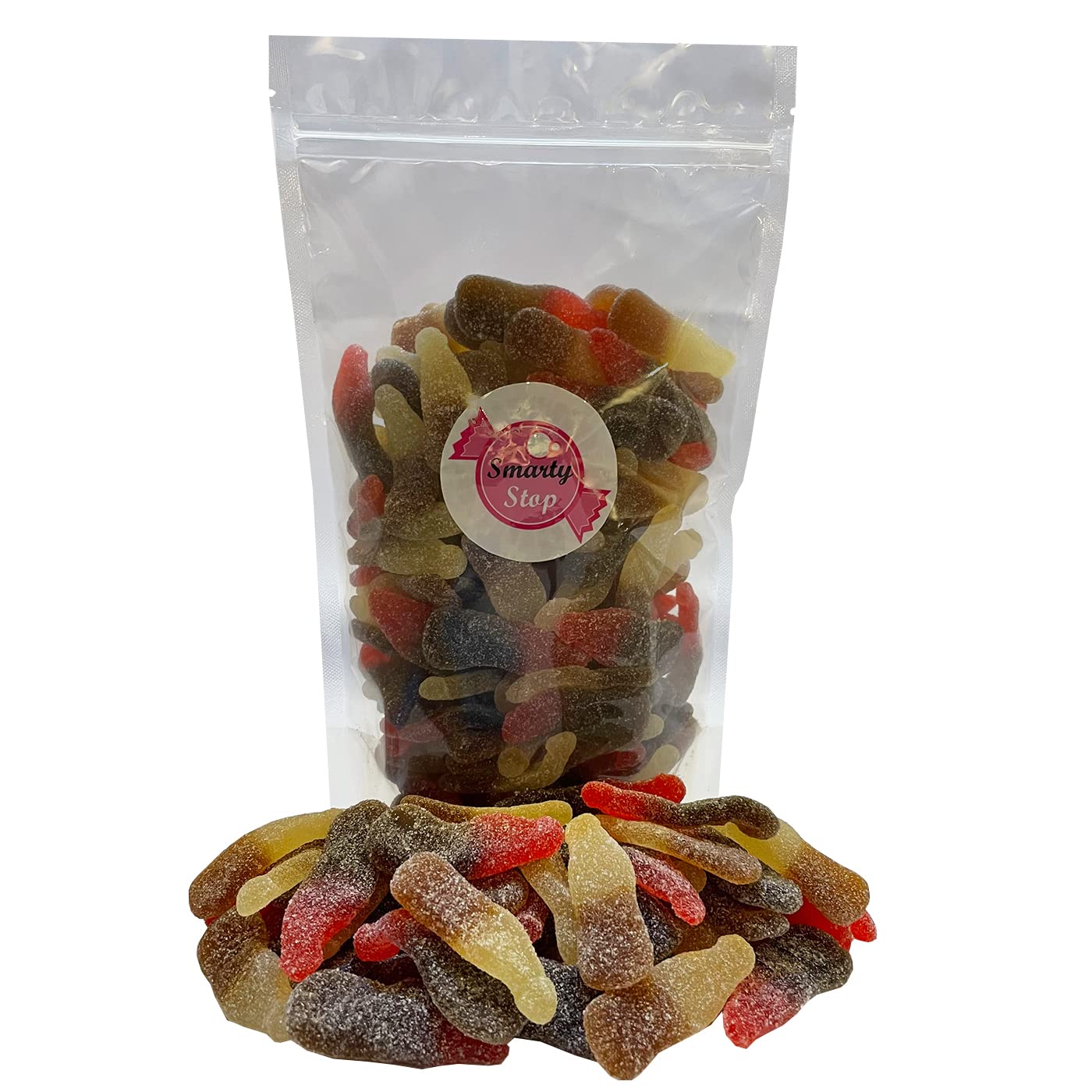 Smarty Stop Sour Cola Bottle Gummy Candy (1 Pound, Mix)