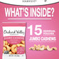 Orchard Valley Harvest Jumbo Cashews, 1 oz Bags (Pack of 15), Whole Roasted Salted Cashews, Gluten Free, No Artificial Colors, F