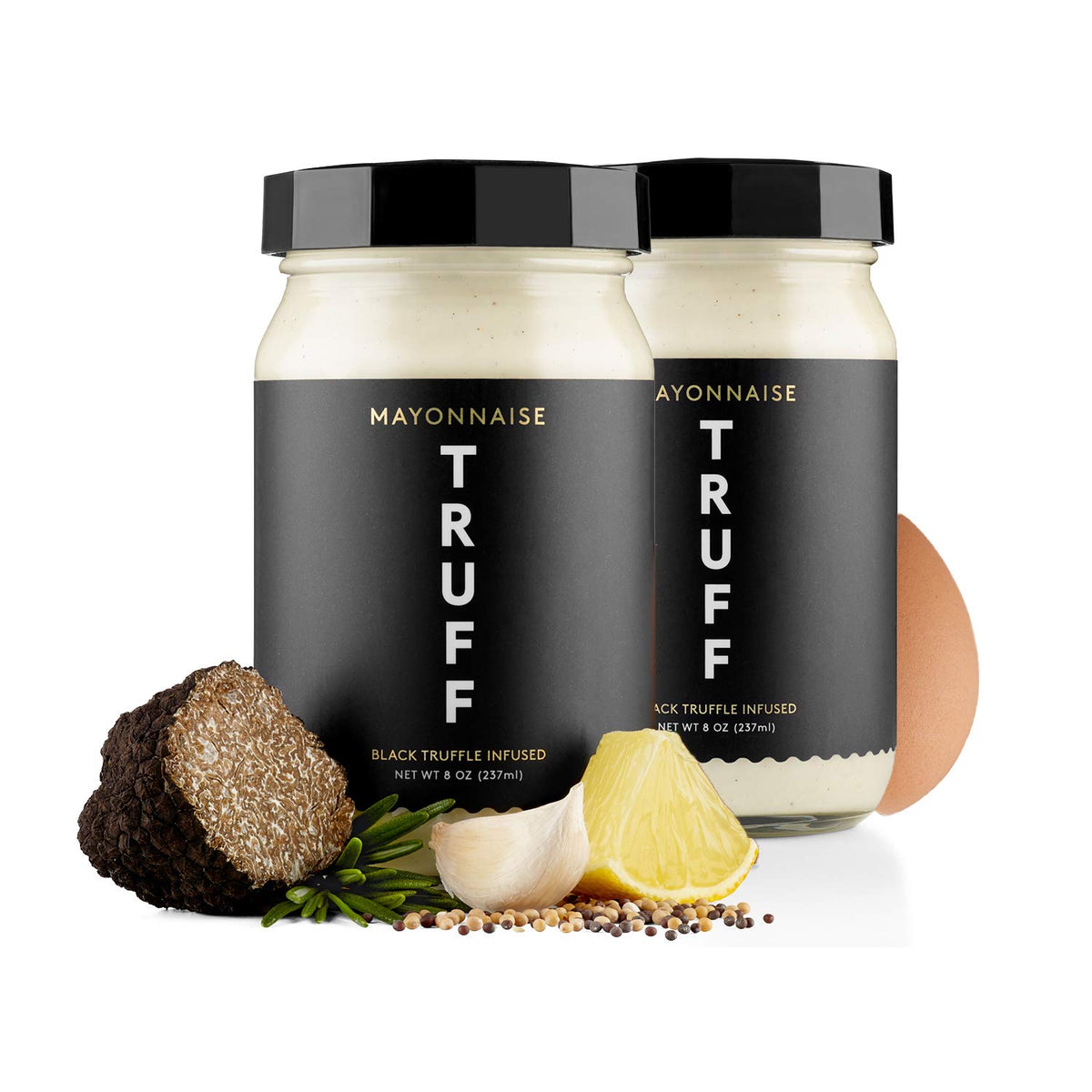 TRUFF Mayo, Gourmet Mayonnaise made with Black Winter Truffles, Sunflower Oil and Cage-Free Eggs | Umami Flavor for Savory Sprea