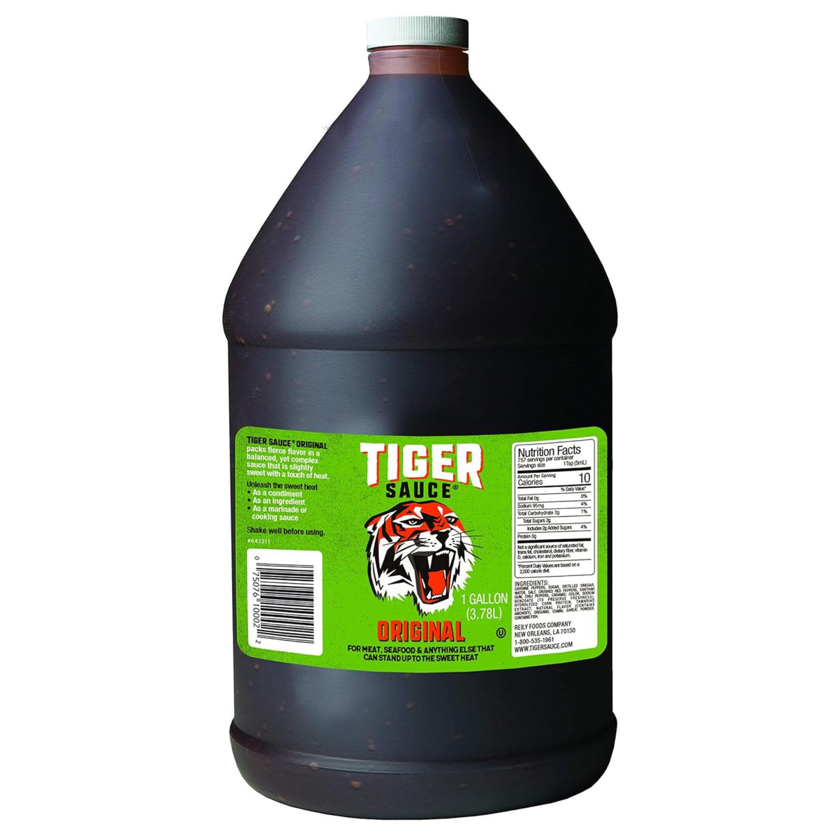 Tiger Sauce Original Hot Sauce, 1 Gallon Jug (Pack of 1)