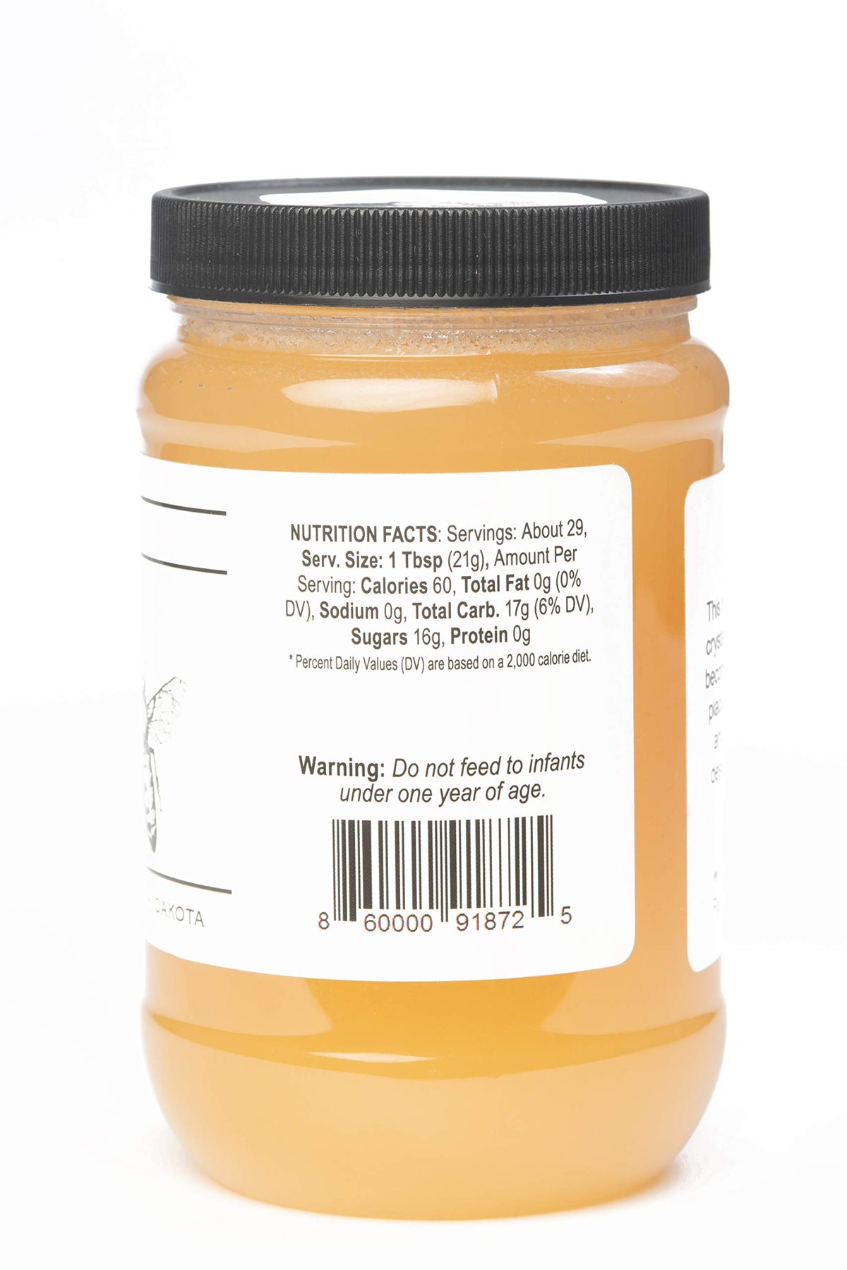 Tjo Bees Raw And Unfiltered Honey (22 Oz Jar)