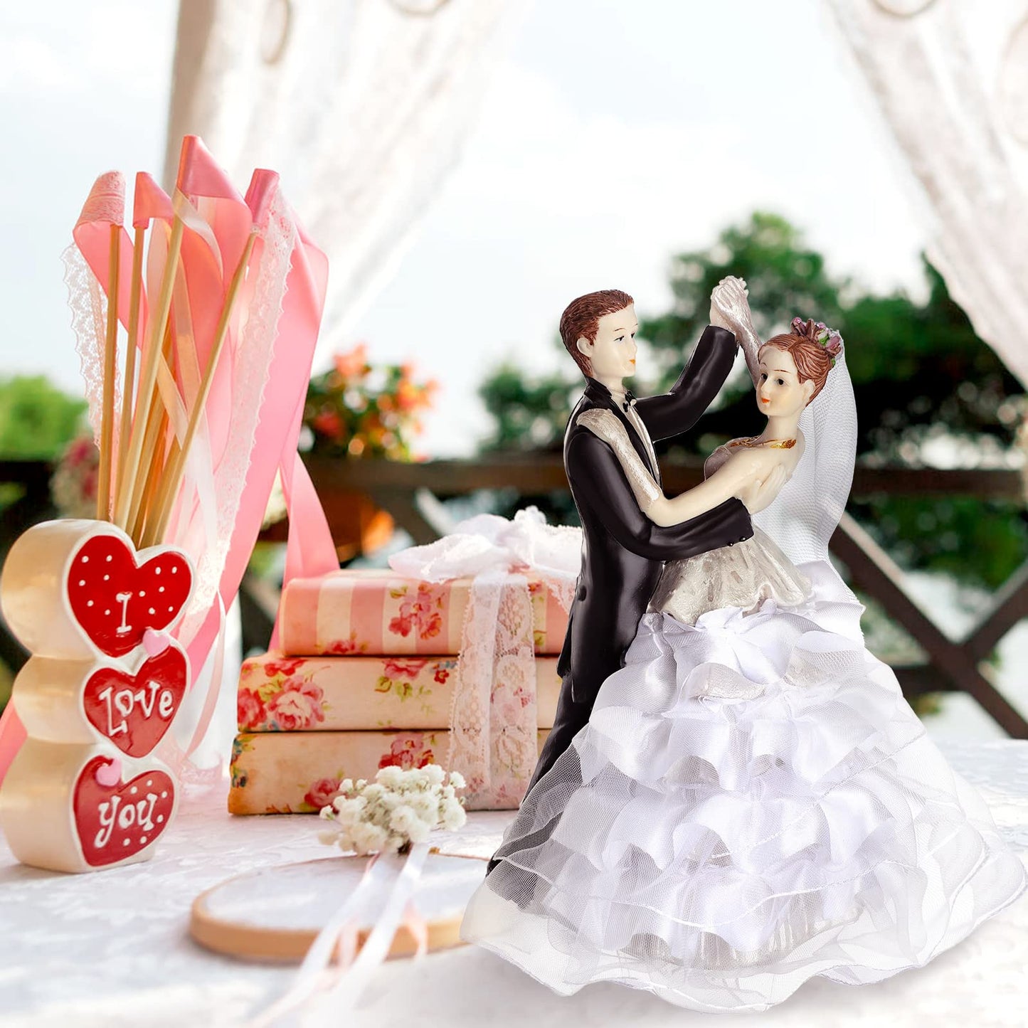 Sotiff Wedding Cake Toppers Bride And Groom Dancing Figurines Cake Topper Wedding Cake Decorations For Wedding And Engagement Pa