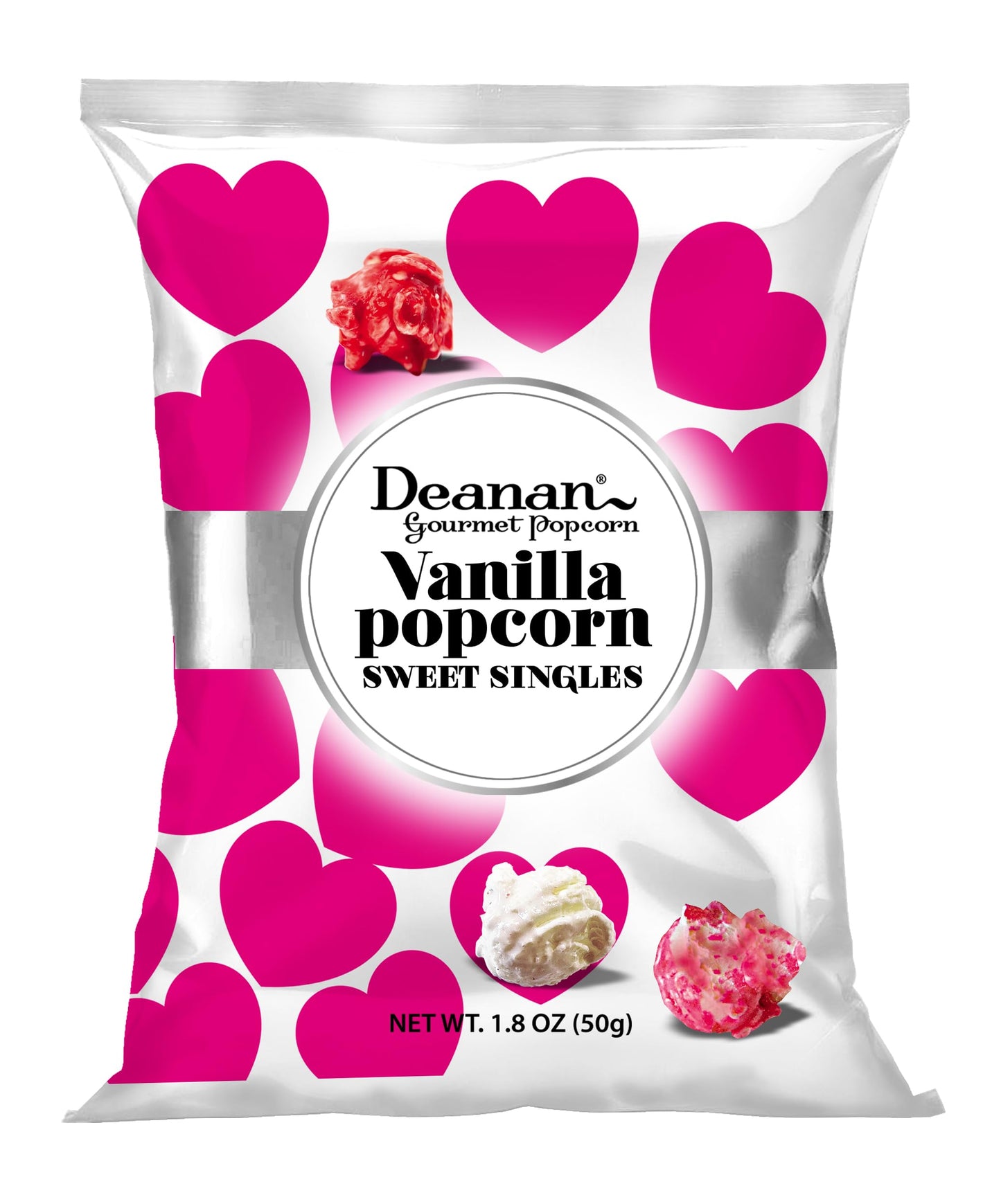Deanan Hearts Vanilla Popcorn 12 Count (1.5 Cup ea)