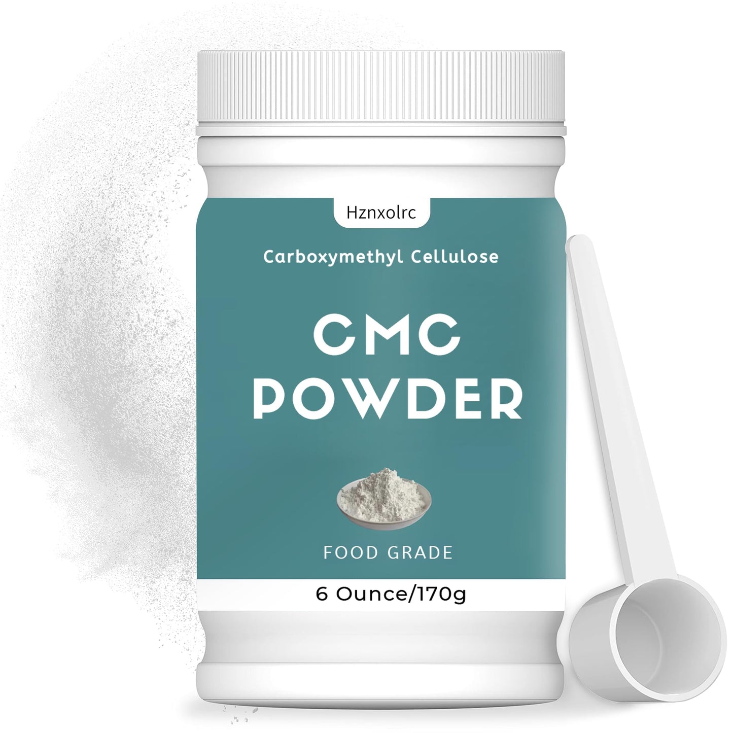 Hznxolrc CMC Powder, 100% Pure, 6 oz for Fondant, Ice Cream, Cake, Yogurt, Candy