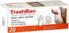 Trashrac 5 Gal Trash Bags Handle Tie 20 Pk